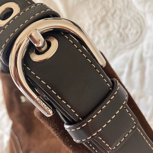 Vintage Coach Brown Suede Bag Used good condition - Picture 3 of 13